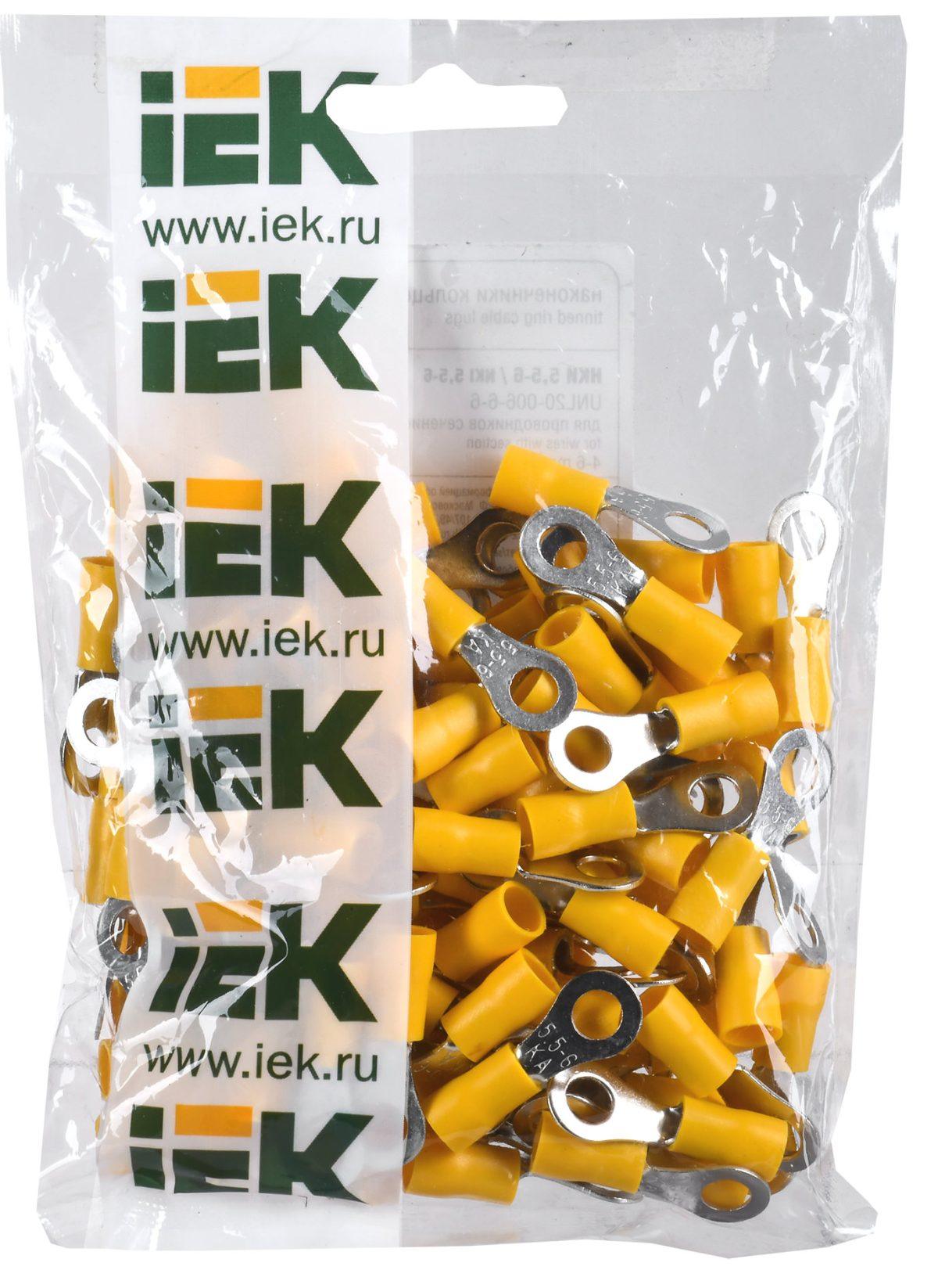 Наконечник изолированный НКИ5,5-6 кольцо 4-6мм (100шт) IEK — изображение 2